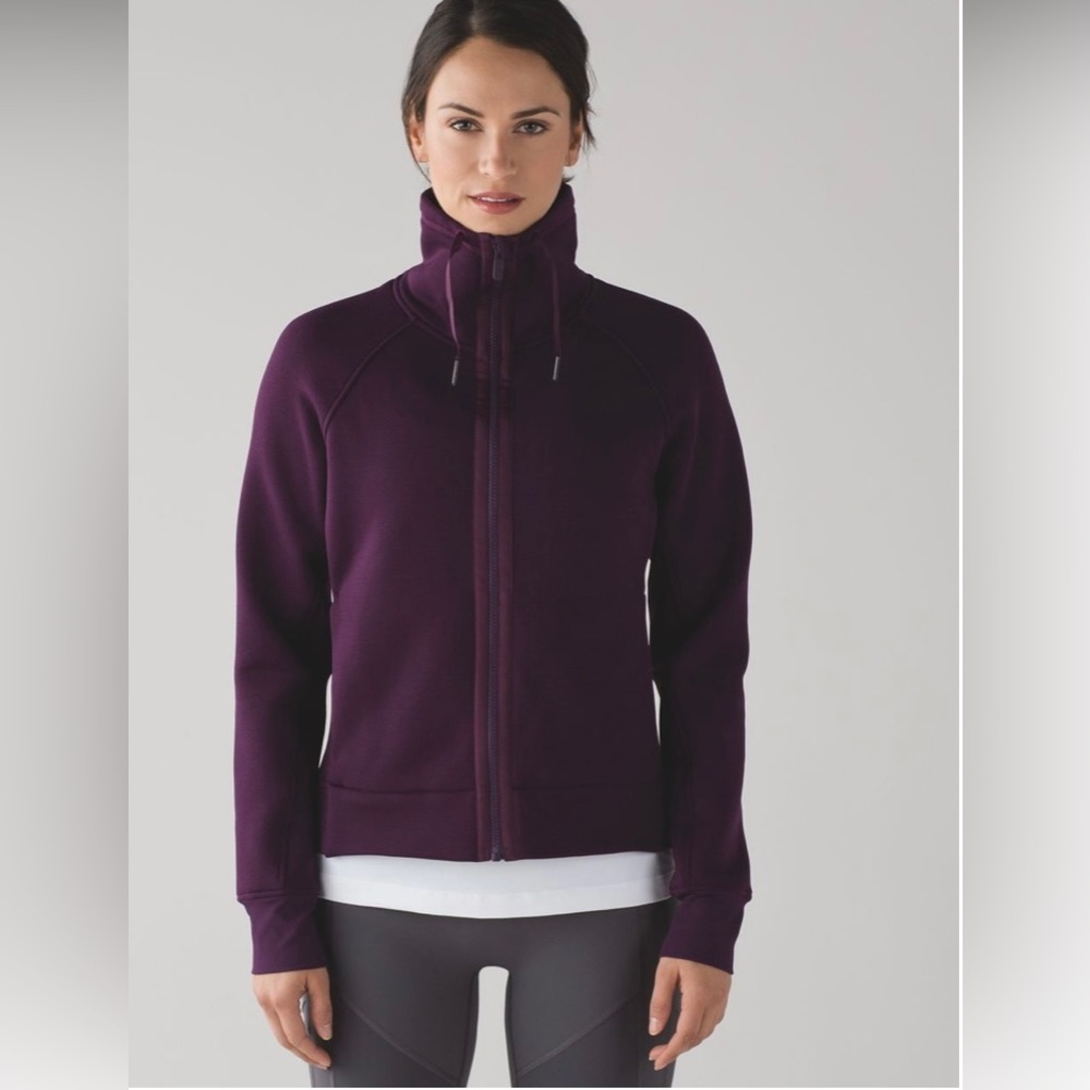 Lululemon Kick The Cold Jacket Darkest Magenta